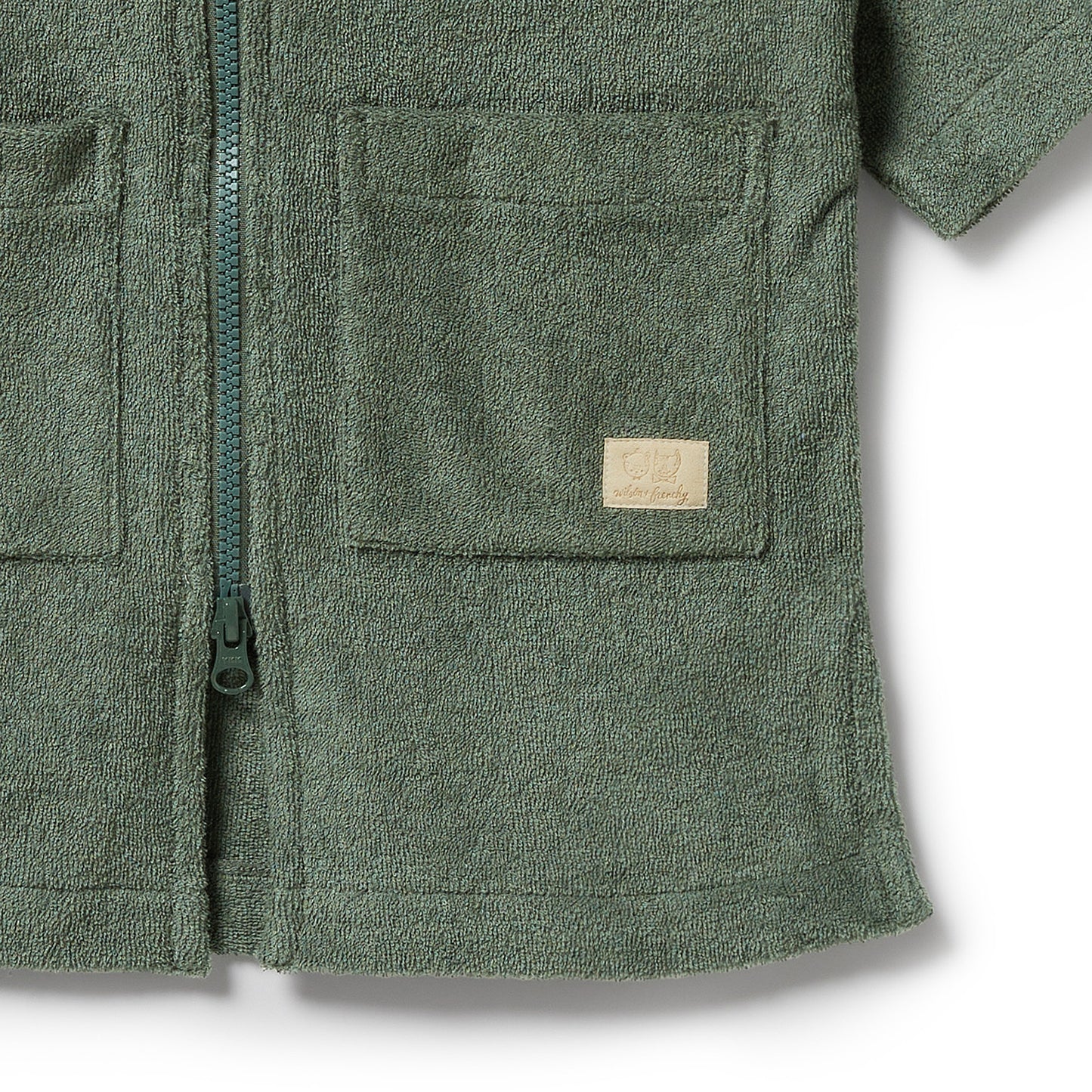 Wilson & Frenchy - Moss Organic Terry Hooded Towel