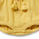 Wilson & Frenchy - Sunny Sorbet Organic Knitted Tie Bodysuit