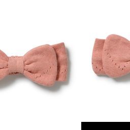 Wilson & Frenchy Petal Pink Organic Knitted Pointelle Headband flat lay
