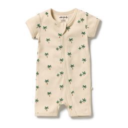 Wilson & Frenchy Tiny Palm Organic Boyleg Zipsuit