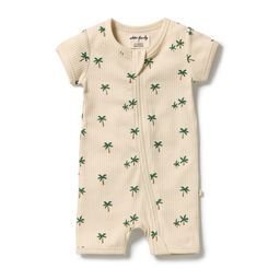Wilson & Frenchy Tiny Palm Organic Boyleg Zipsuit