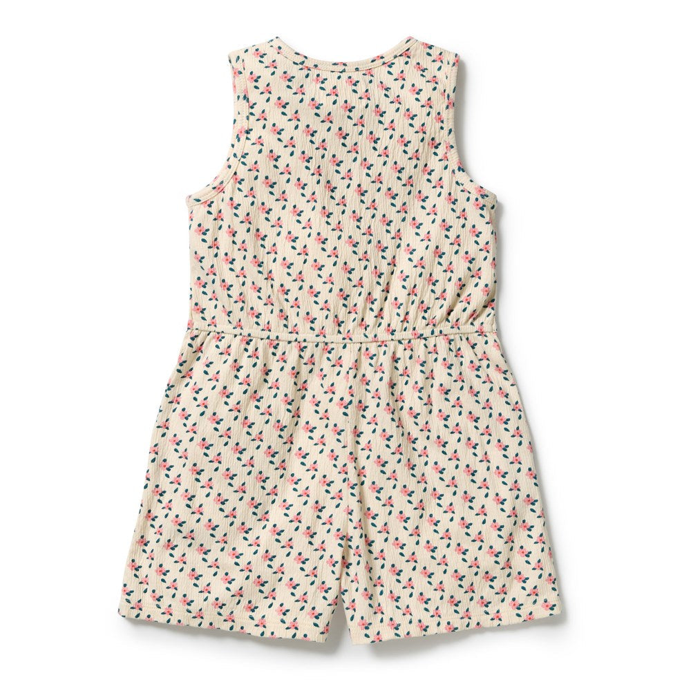 Wilson & Frenchy Little Blossom Organic Crinkle Playsuit