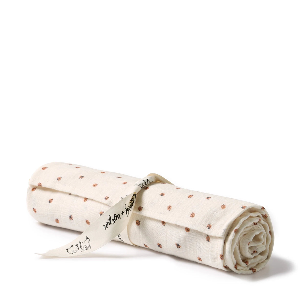 Wilson & Frenchy Little Lady Bugs Organic Cotton Muslin Wrap