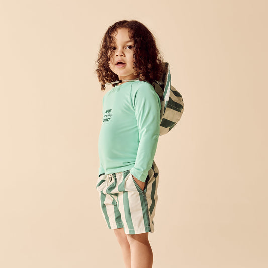 Wilson & Frenchy Lagoon Stripe Swim Board Short