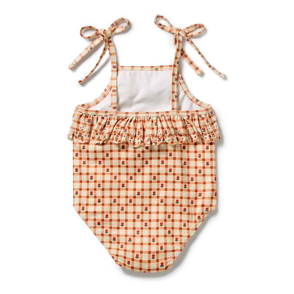 Wilson & Frenchy Checkerberry Cutwork Swimsuit