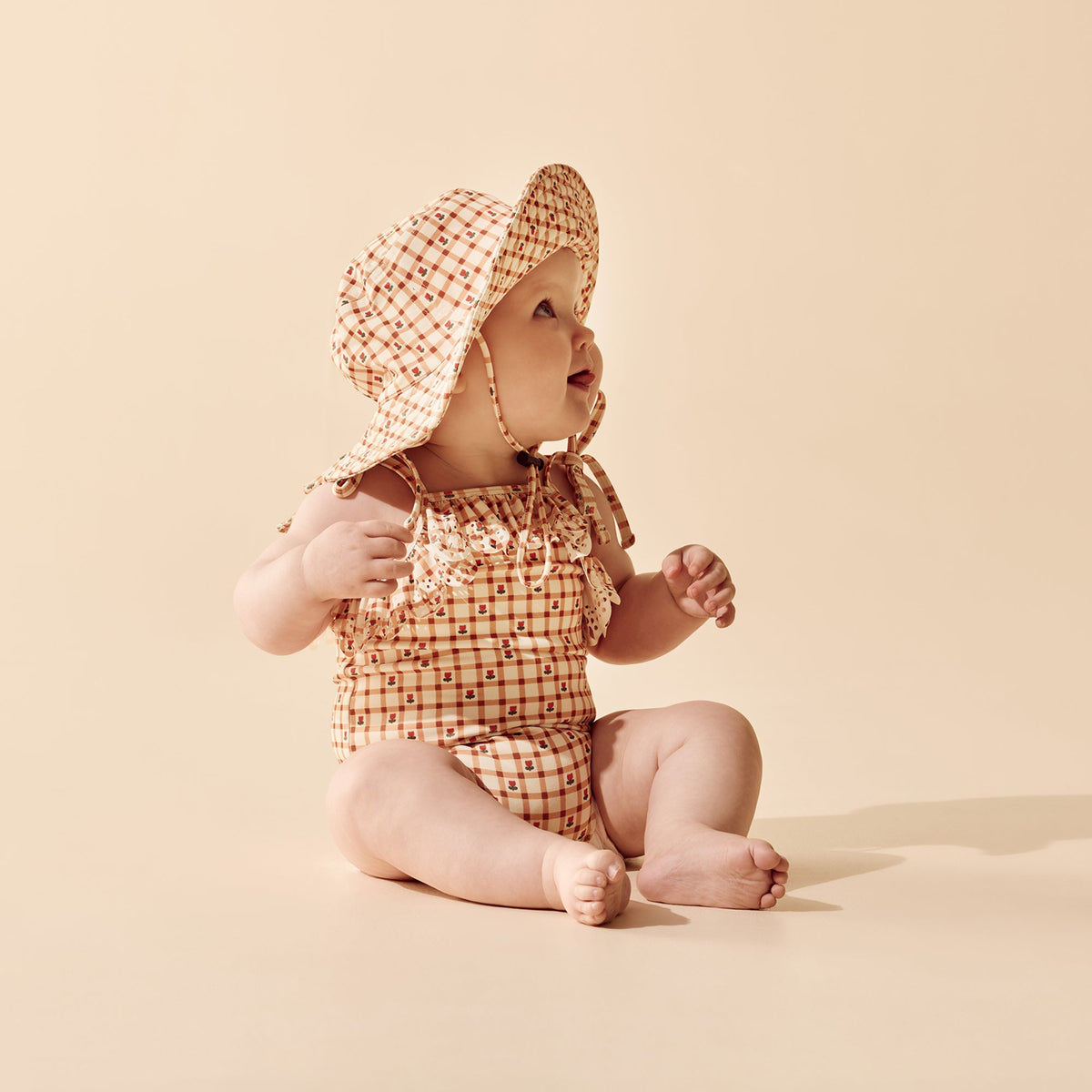 Wilson & Frenchy Checkerberry Swim Sun Hat
