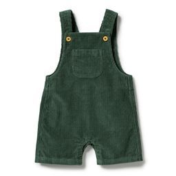 Wilson & Frenchy Moss Green Organic Cord Overalls