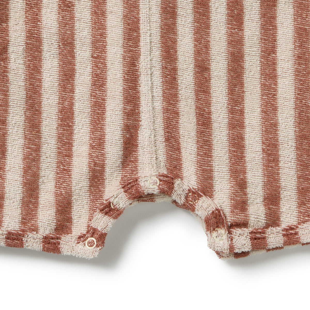 Wilson & Frenchy Cherry Cola Stripe Organic Terry Growsuit