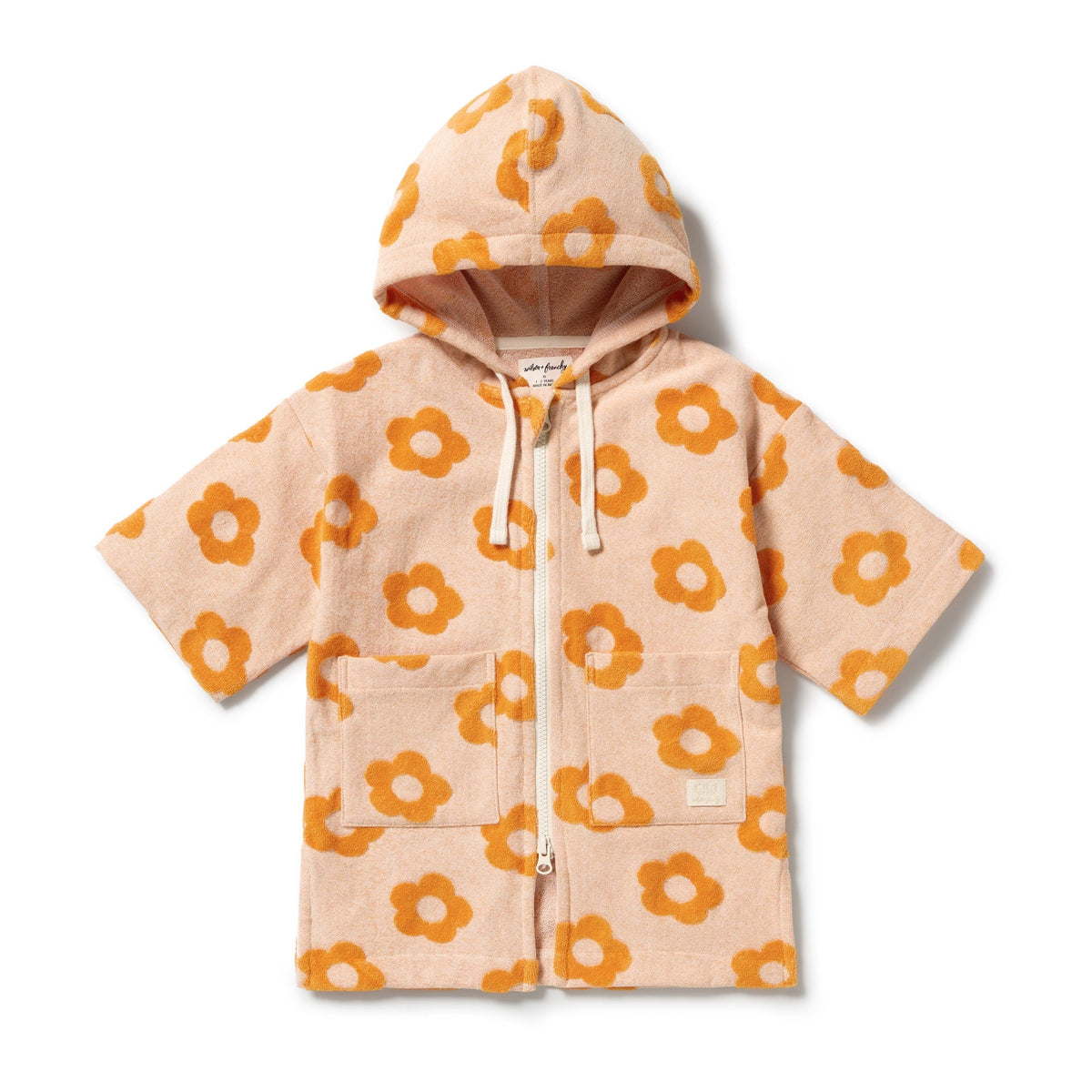 Wilson & Frenchy Daisy Glow Organic Terry Hooded Towel