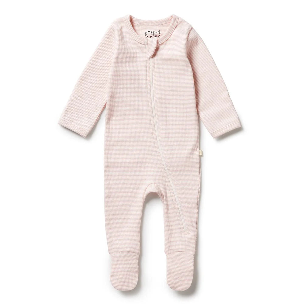 Wilson & Frenchy - Cantelope Organic Rib Zipsuit