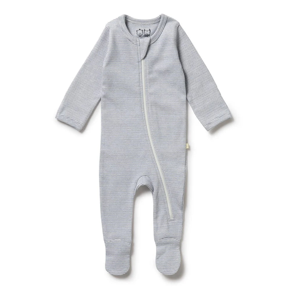 Wilson & Frenchy - Raindrop Organic Rib Zipsuit