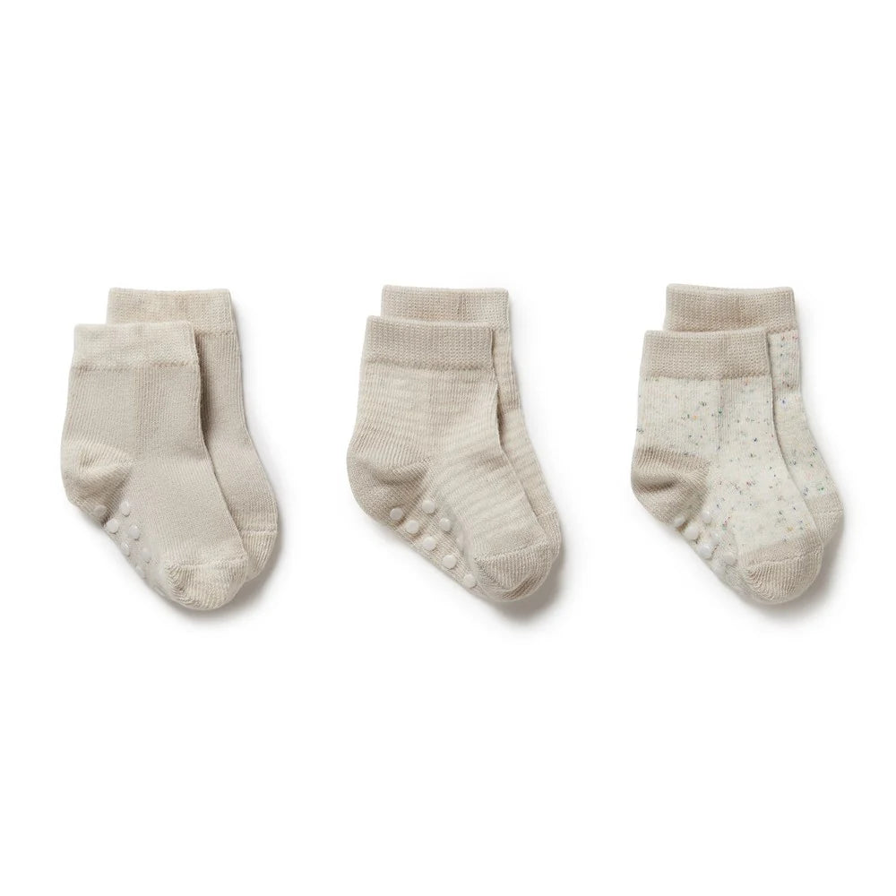 Wilson & Frenchy - Clay 3 Pack Baby Socks