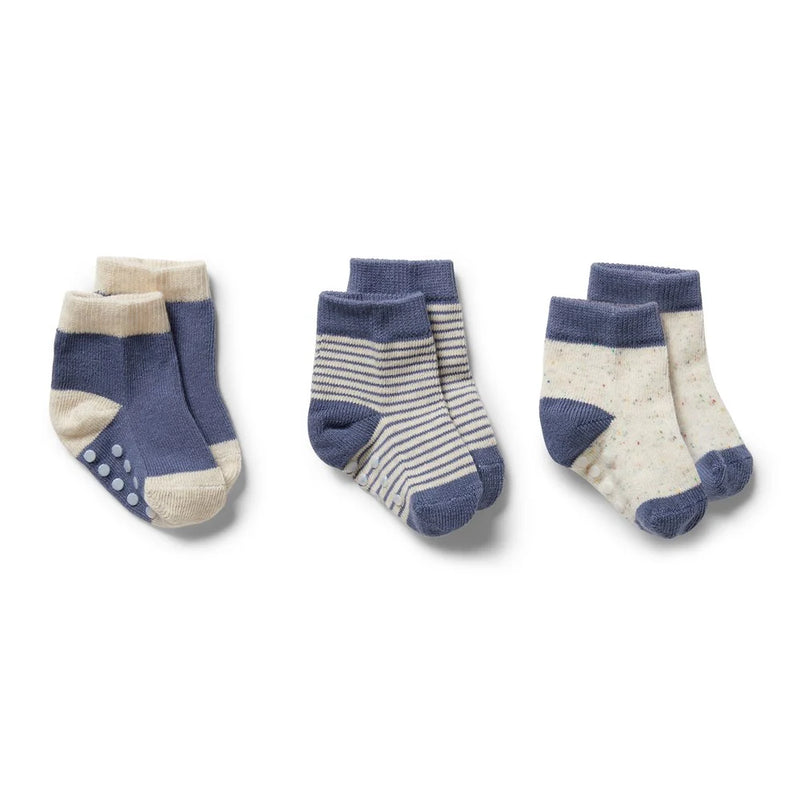 Wilson & Frenchy - Rain Drop 3 Pack Baby Socks