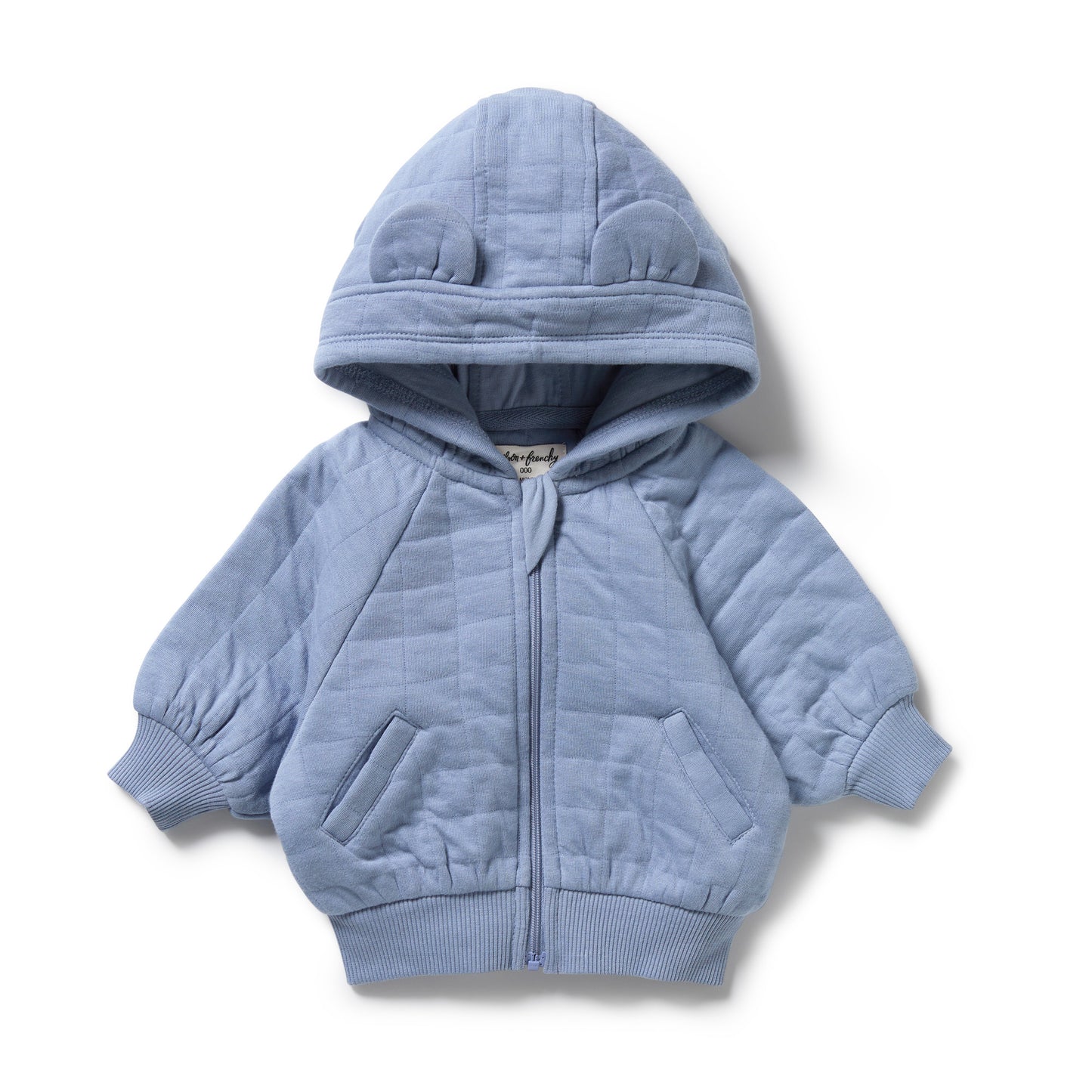 Wilson & Frenchy - Sky Blue Organic Quilted Jacket