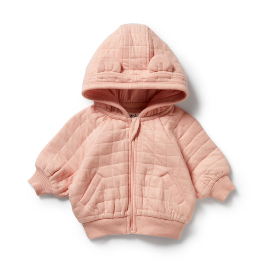 Wilson & Frenchy - Pretty Pink Organic Quilted Jacket