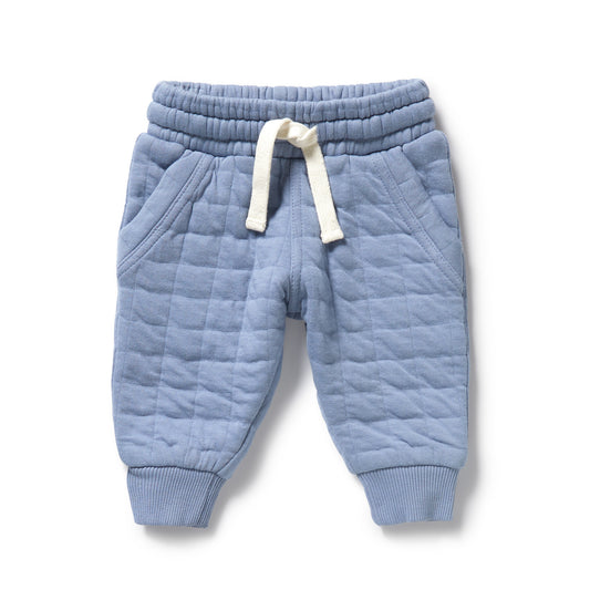 Wilson & Frenchy - Sky Blue Organic Quilted Sweat Pant