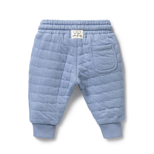 Wilson & Frenchy - Sky Blue Organic Quilted Sweat Pant
