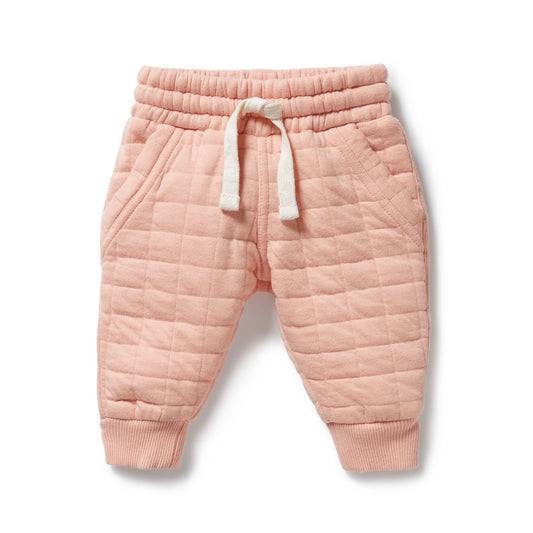 Wilson & Frenchy - Pretty Pink Organic Quilted Sweat Pant