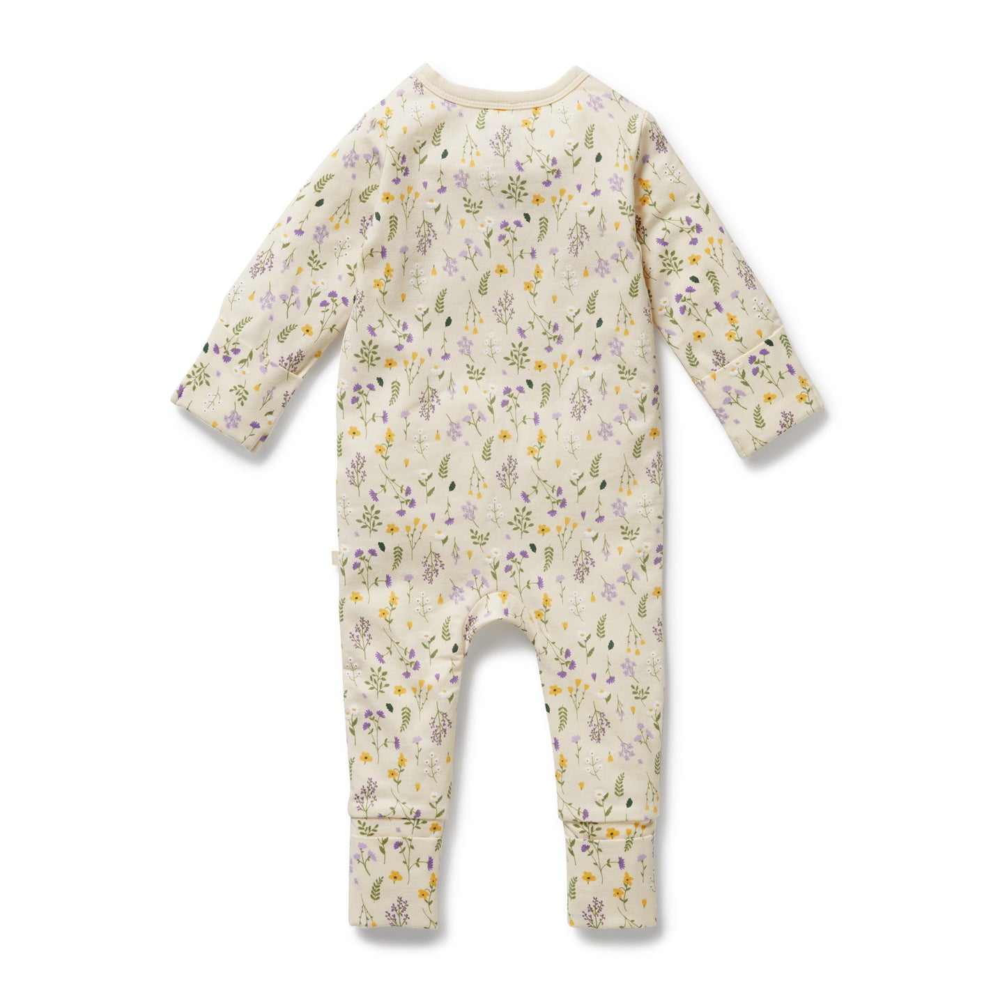 Wilson & Frenchy - Bella Floral Organic Zipsuit with Feet