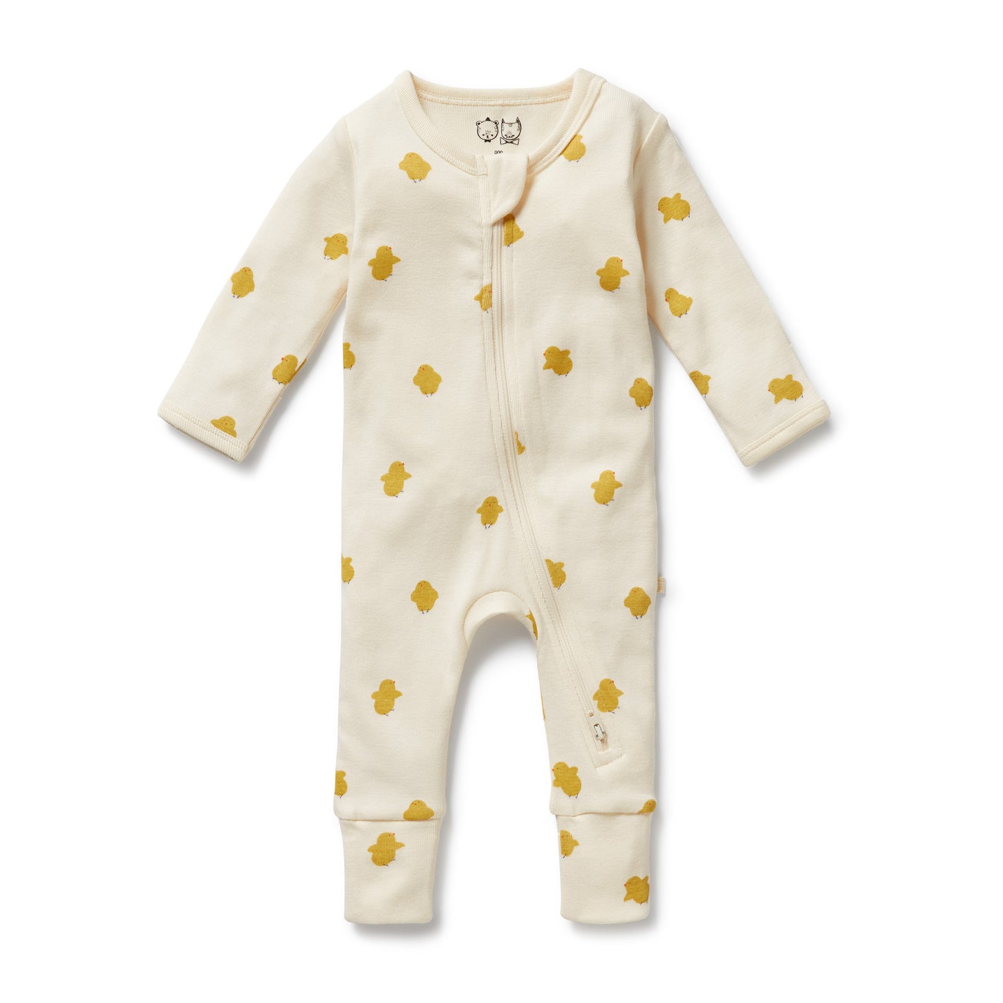 Wilson & Frenchy - Little Chick Organic Zipsuit With Feet