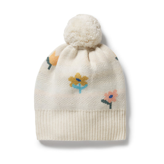 Wilson & Frenchy - Flower Pop Organic Knitted Jacquard Hat