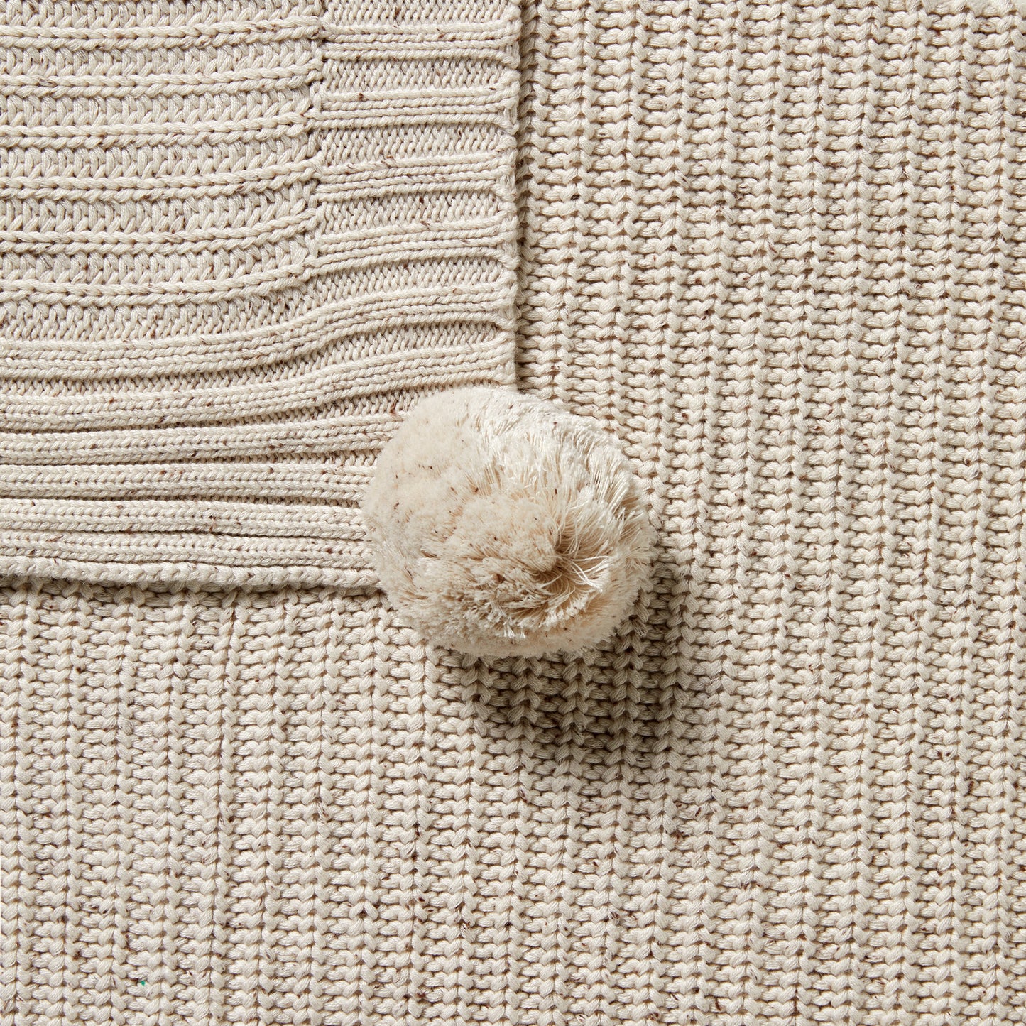 Wilson & Frenchy - Cookie and Cream Organic Knitted Blanket