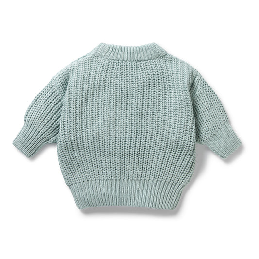 Wilson & Frenchy - Duck Egg Organic Knitted Jumper