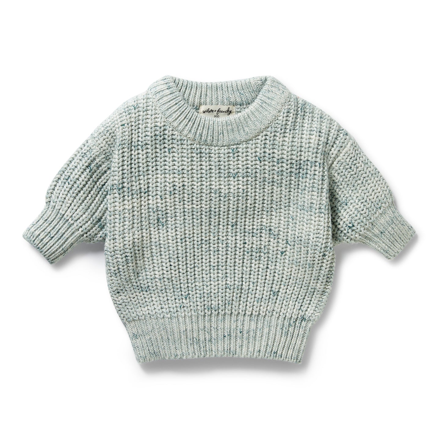 Wilson & Frenchy - Moss Speckle Organic Knitted Jumper