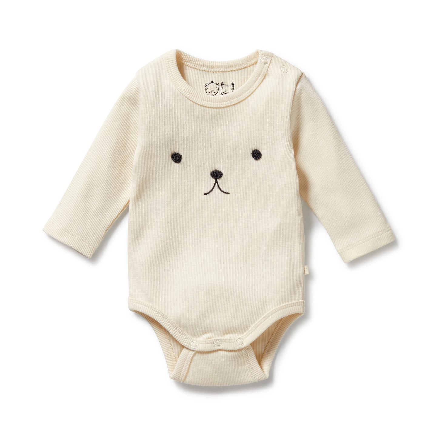Wilson & Frenchy - Buttermilk Organic Rib Long Sleeved Bodysuit