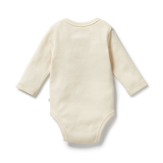 Wilson & Frenchy - Buttermilk Organic Rib Long Sleeved Bodysuit