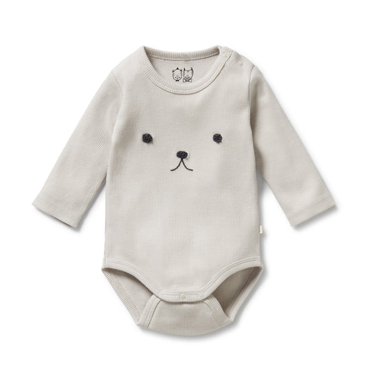 Wilson & Frenchy - Cloud Organic Rib Long Sleeved Bodysuit