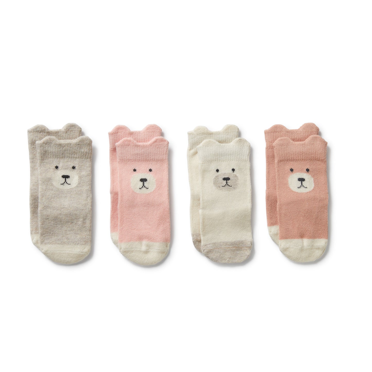 Wilson & Frenchy - Girls Organic 4 Pack Baby Socks