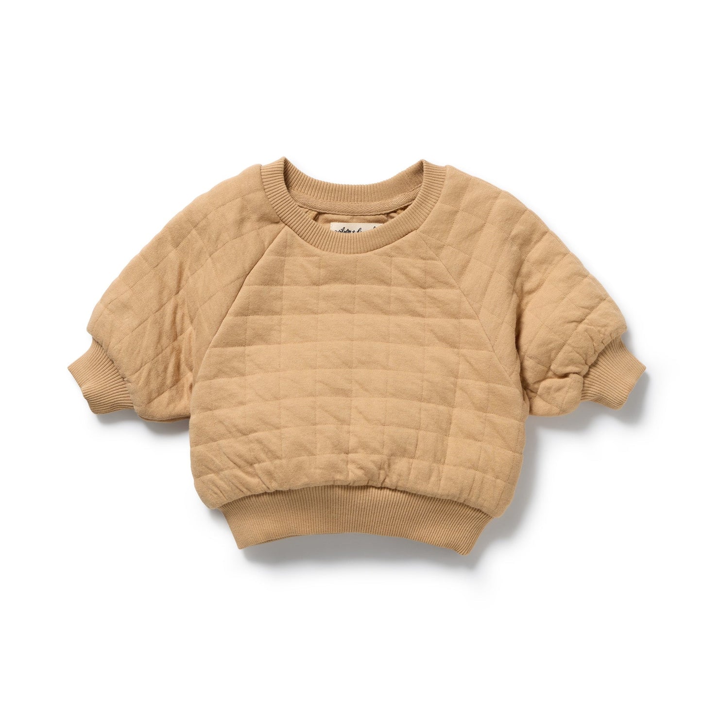 Wilson & Frenchy - Honey Fawn Organic Quilted Sweat
