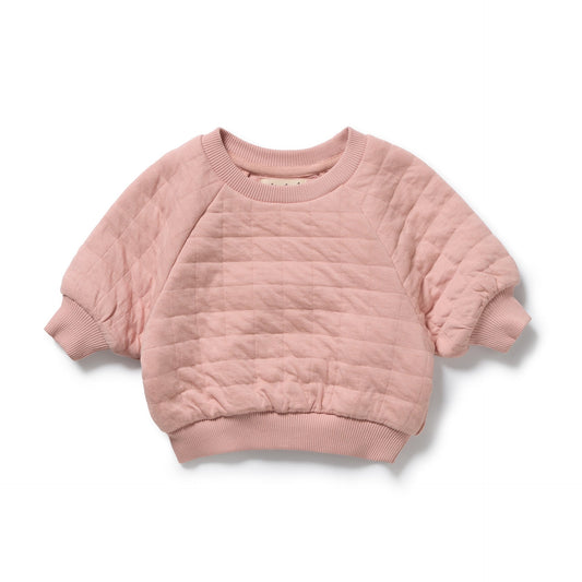 Wilson & Frenchy - Rose Organic Quilted Sweat