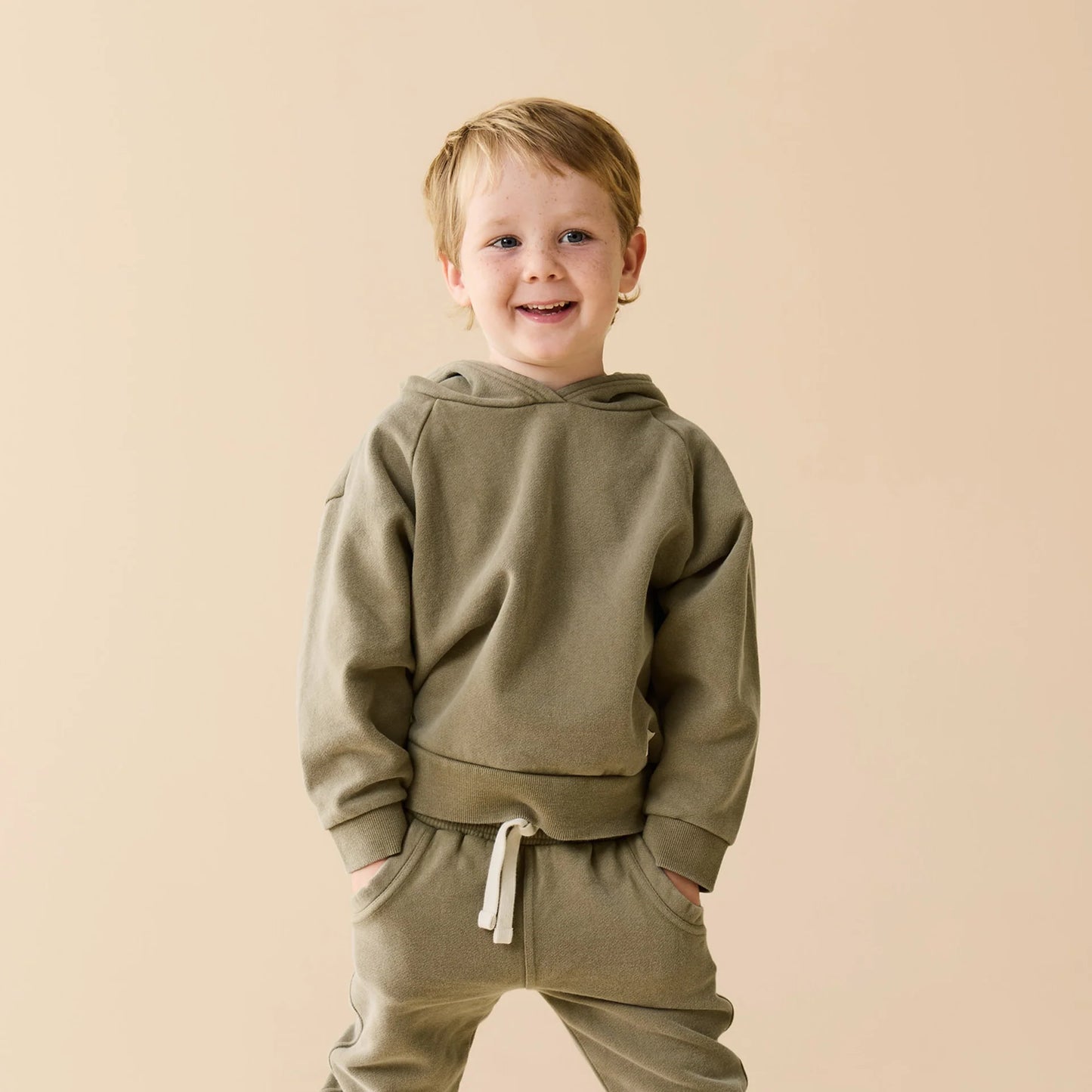 Wilson & Frenchy - Olive Hood Terry Sweat