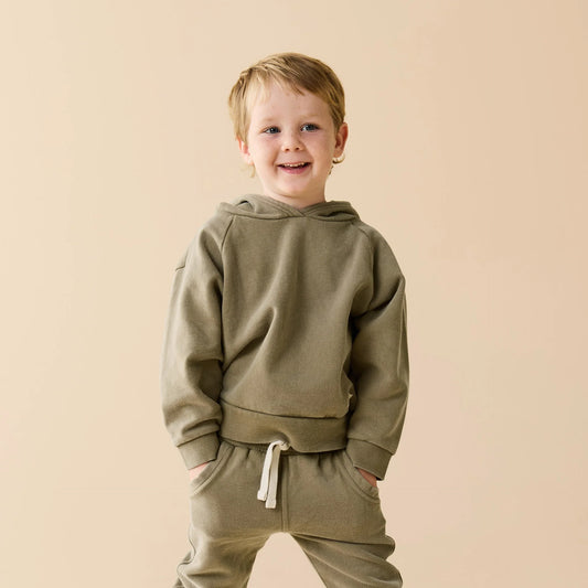 Wilson & Frenchy - Olive Hood Terry Sweat
