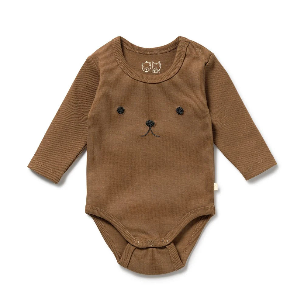 Wilson & Frenchy -  Nutmeg Rib L/S Bodysuit