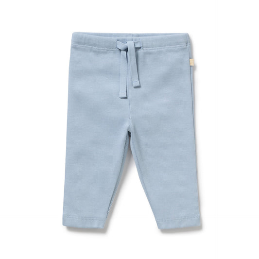 Wilson & Frenchy - Storm Blue Organic Rib Leggings
