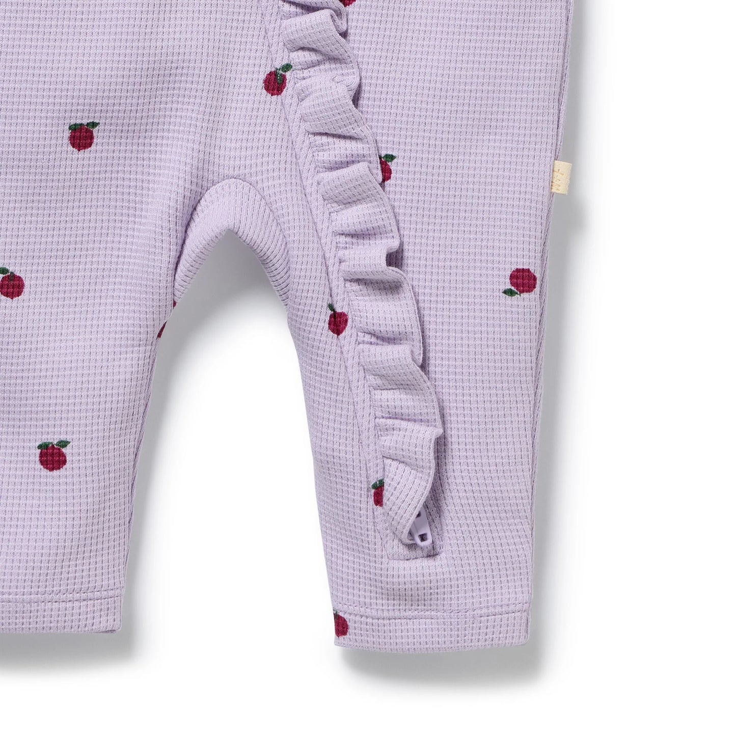 Wilson & Frenchy - Berry Plums Waffle Zipsuit