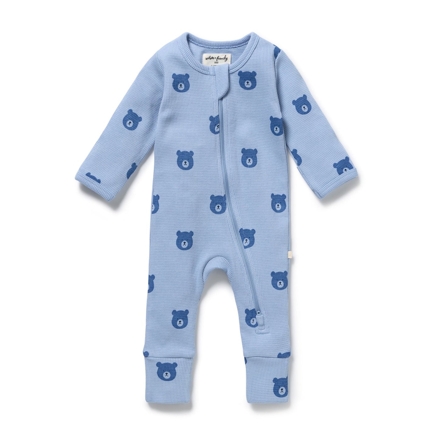 Wilson & Frenchy - Bear Hugs Waffle Zipsuit
