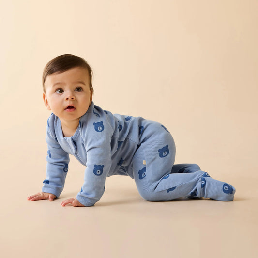 Wilson & Frenchy - Bear Hugs Waffle Zipsuit