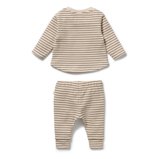 Wilson & Frenchy - Nutmeg Stripe Waffle Set