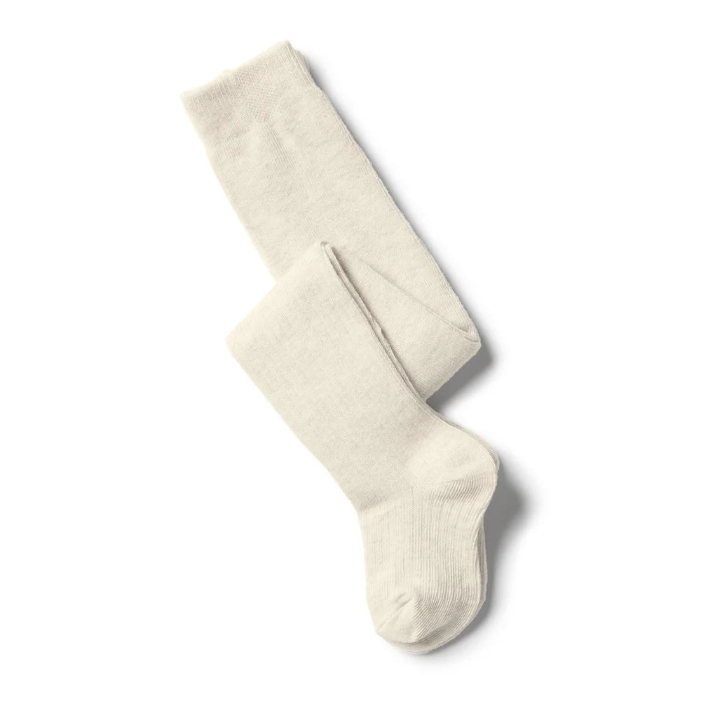 Wilson & Frenchy - Buttermilk Organic Ribbed Tights
