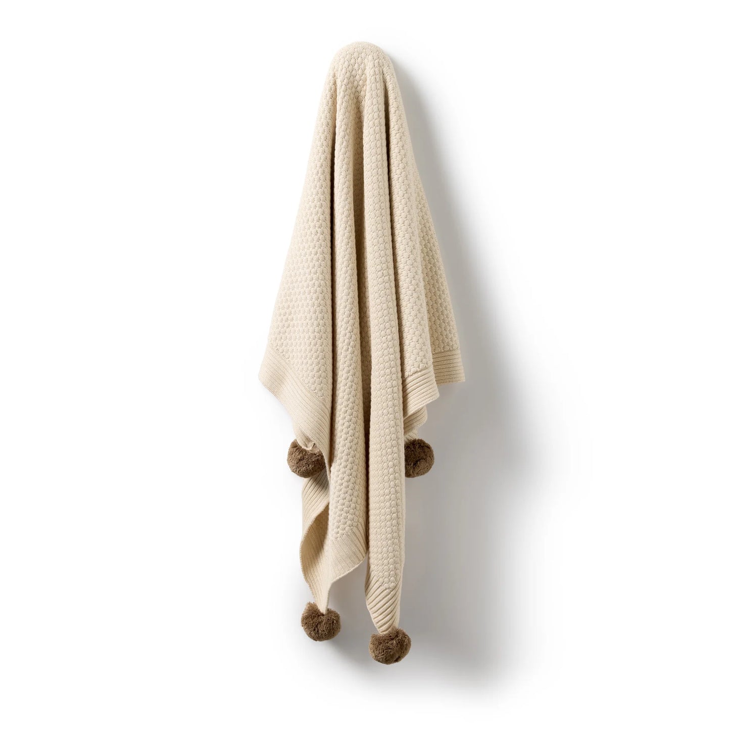 Wilson & Frenchy - Cream Organic Knitted Blanket