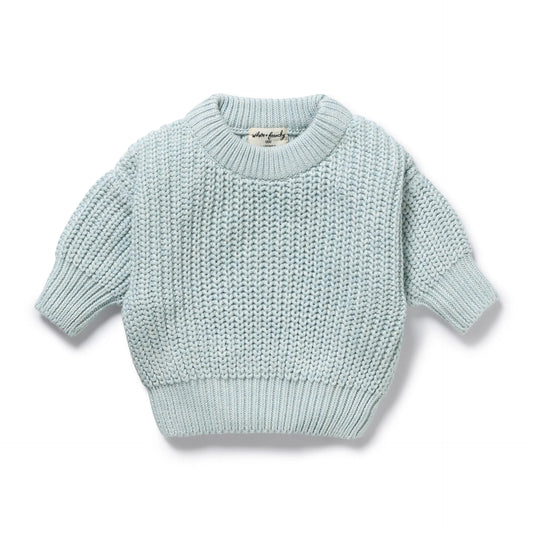 Wilson & Frenchy -  Cloud Blue Knitted Jumper