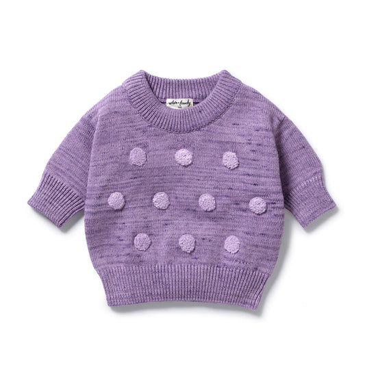 Wilson & Frenchy -  Mulberry Bauble Knitted Jumper