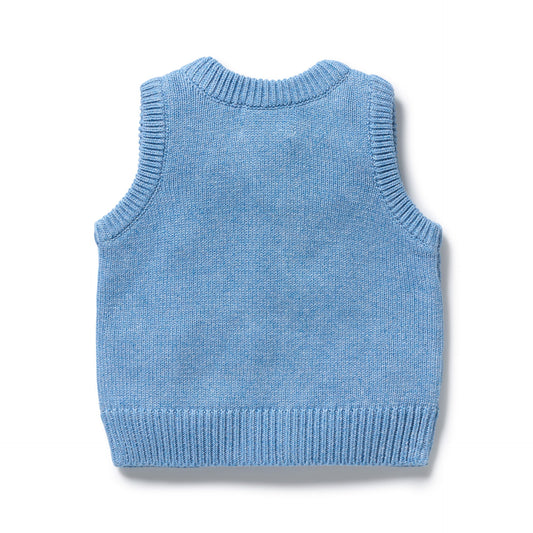 Wilson & Frenchy - Frosted Blue Knitted Vest