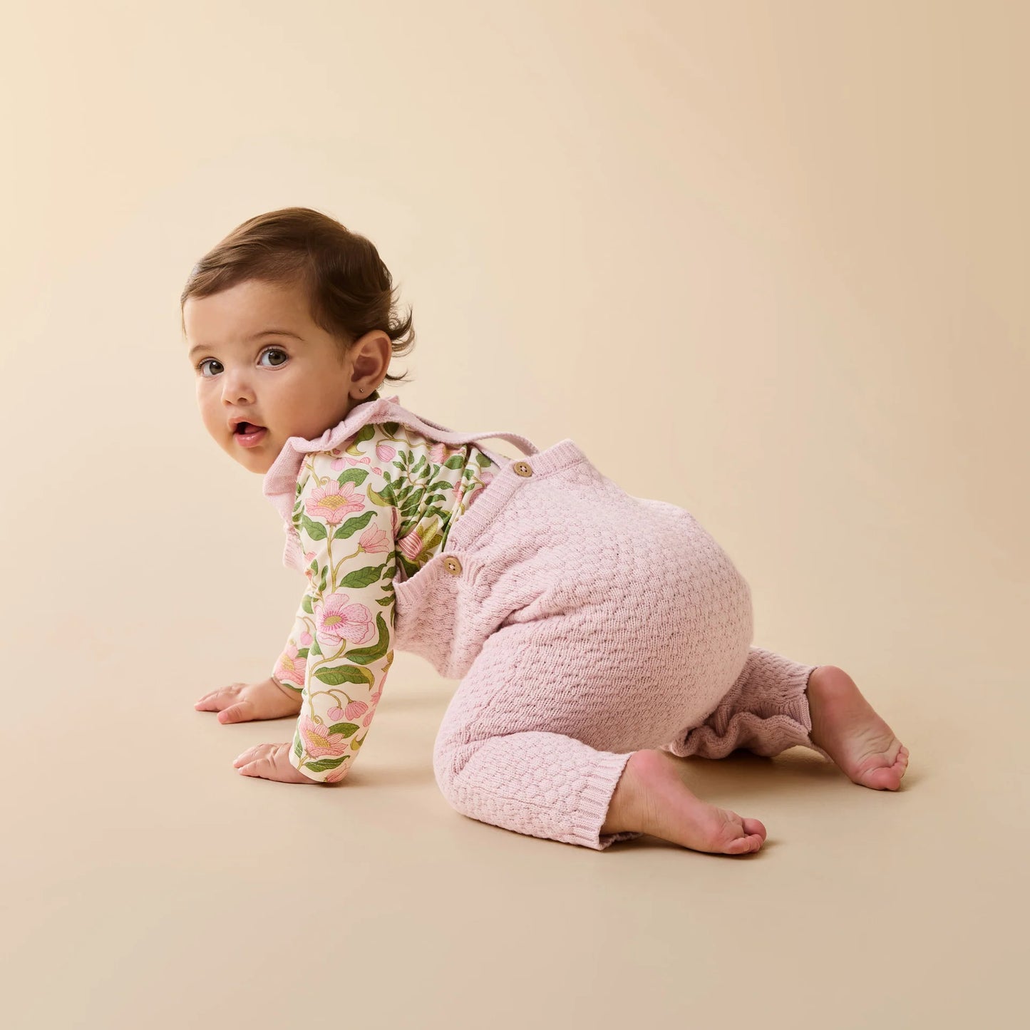 Wilson & Frenchy - Marshmellow Knitted Ruffle Overall