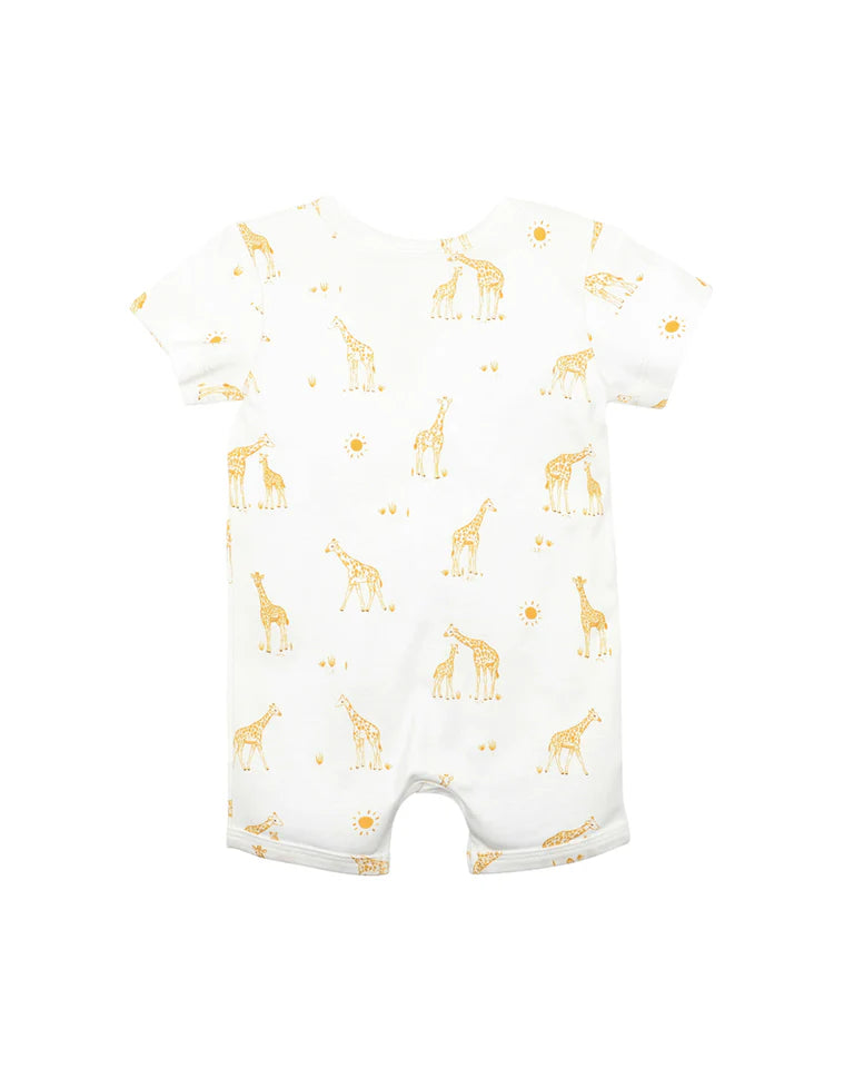 BeBe - Giraffe Organic Short Sleeve Romper