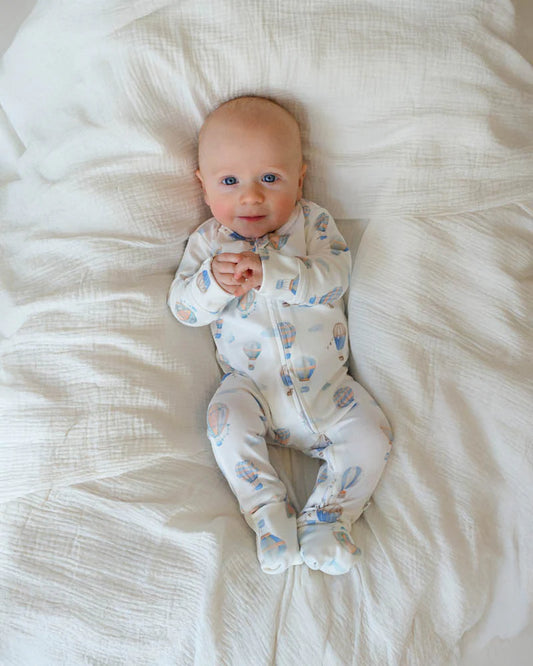 Bebe - Sky High Organic Long Sleeve Zip Suit